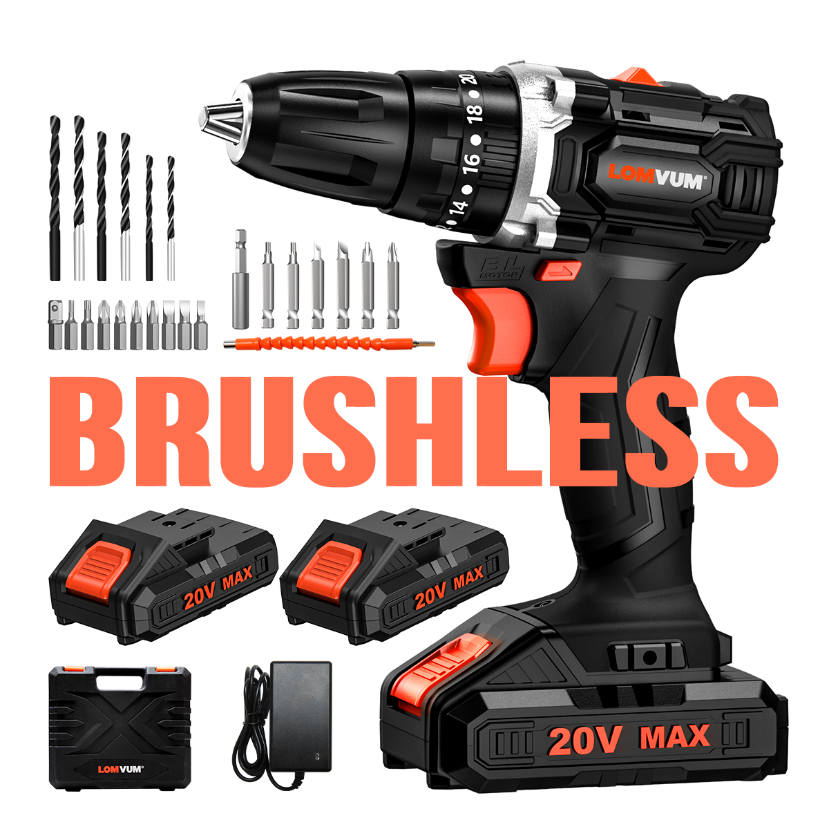 LOMVUM BRUSHLESS 20V Max DC Battery 