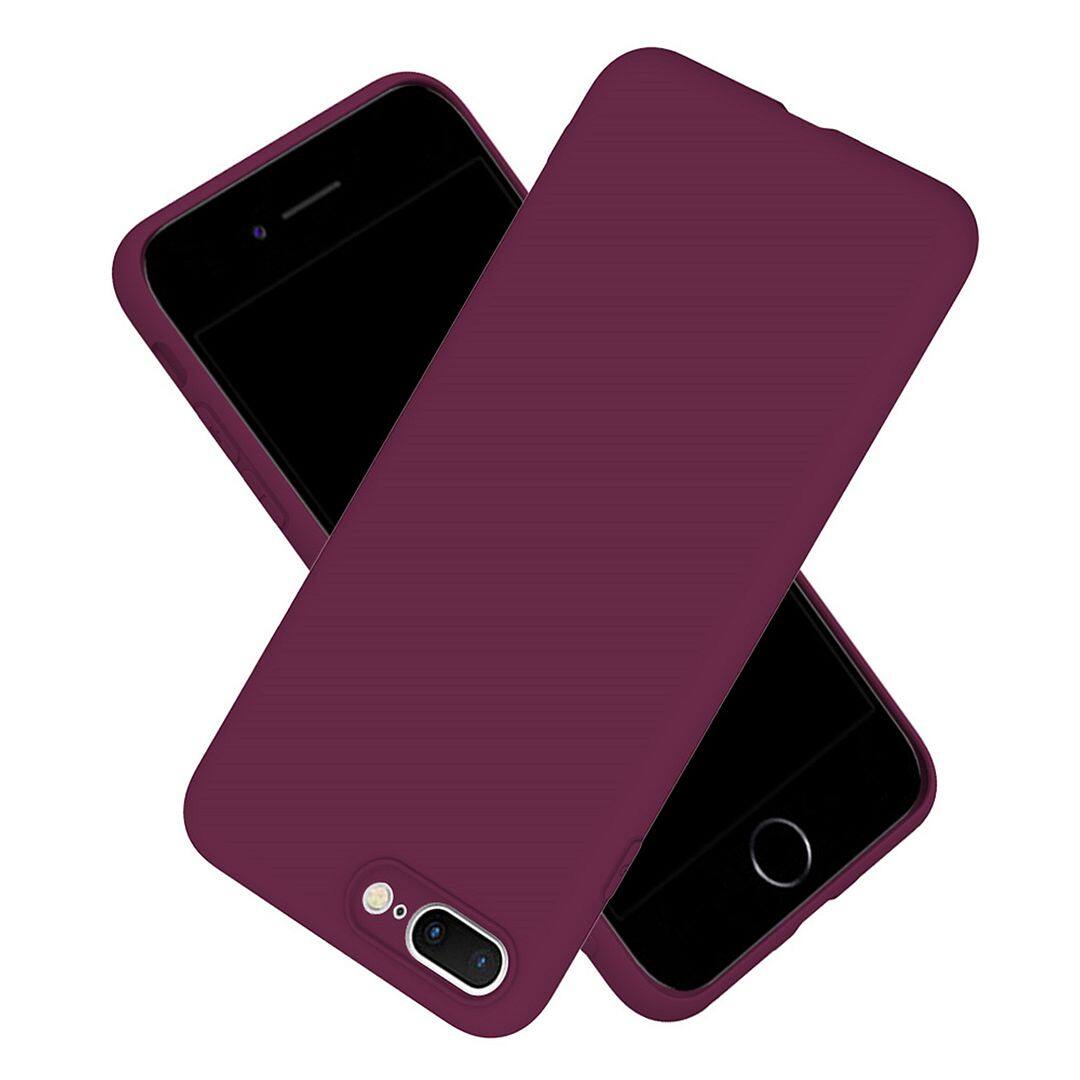 Compatible with iPhone 8 Plus (5.5") / iPhone 7 Plus CaseỐp lưng silicon mềm mới mềm Vỏ màu dễ thương Bộ đệm chống sốc Vỏ điện thoại Phone Casing