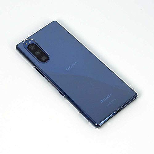 Xperia 5 SO-01M sov41 901so điện thoại thông minh trường hợp rõ ràng bao gồm Tác động kháng mỏng chịu nhiệt đơn giản độ bóng cao nhẹ polycarbonate cứng với dây đeo lỗ [provare] (Xperia 5, rõ ràng)