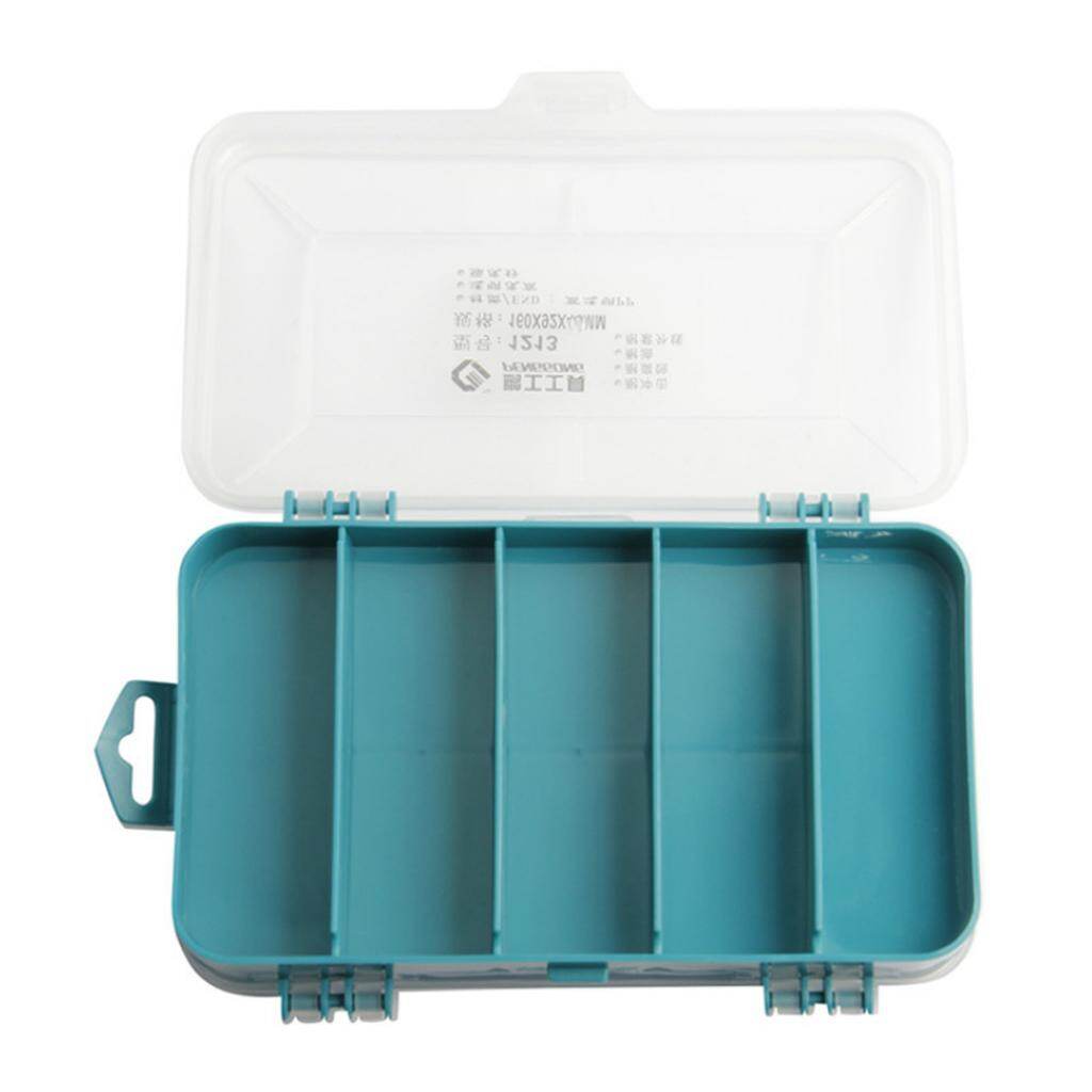 Gazechimp Empty 8 Slots Tools Storage Box Case Screws Nails Nuts Organiser Container for Tool Hardware Thread Fitting Sewing Material