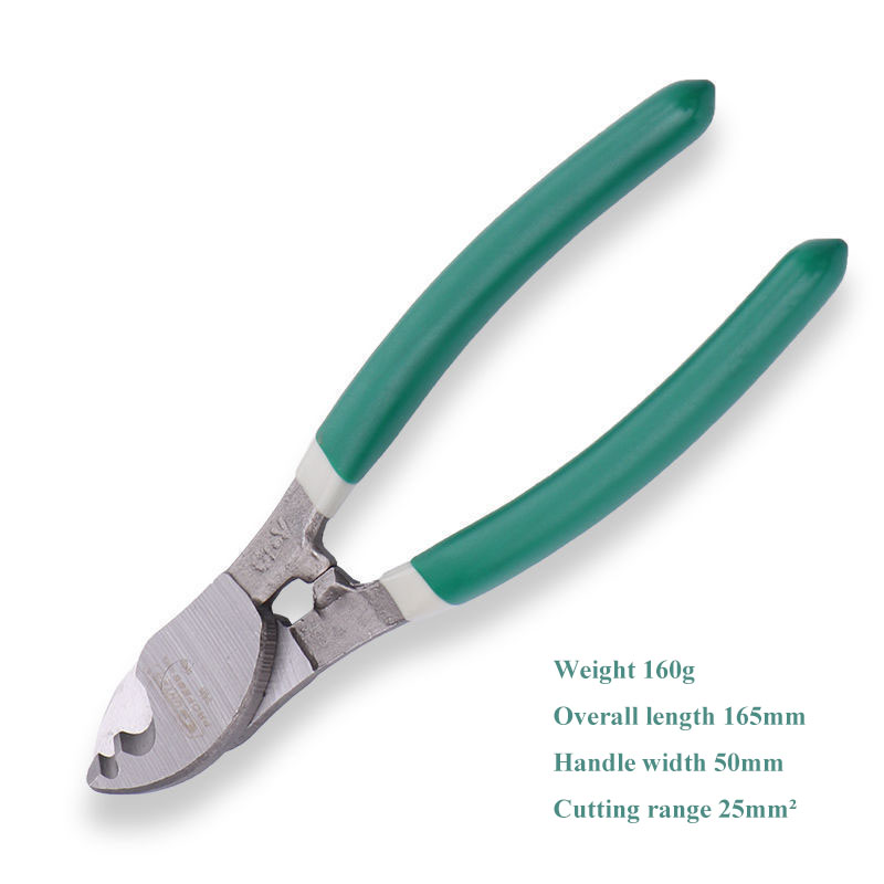 ZUOGUAN Cable Cutter Wire Stripper Electrician Shears Pliers Scissors Cutting Tools Manual 6 Inch Stranding Pliers