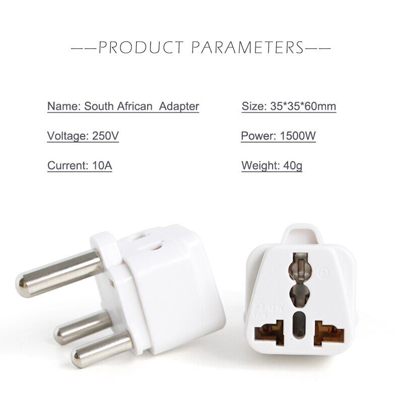 Large South African Conversion Plug Electrical Socket Plugs Two In One