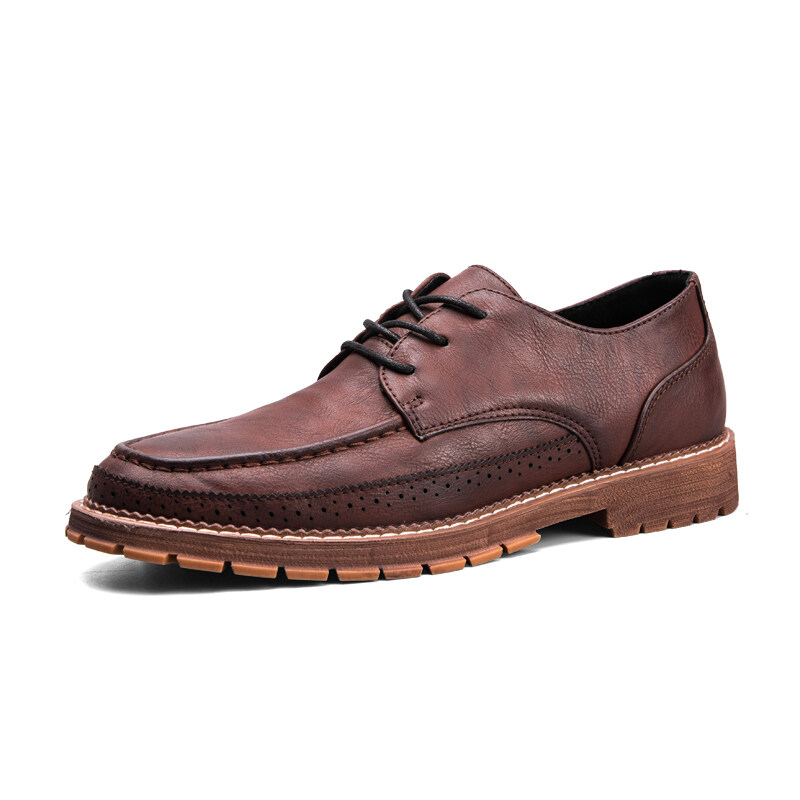 2023 Men Casual Leather Shoes Men Martins Leather Shoes Work Safety Shoes Winter Waterproof Ankle Size 39-44