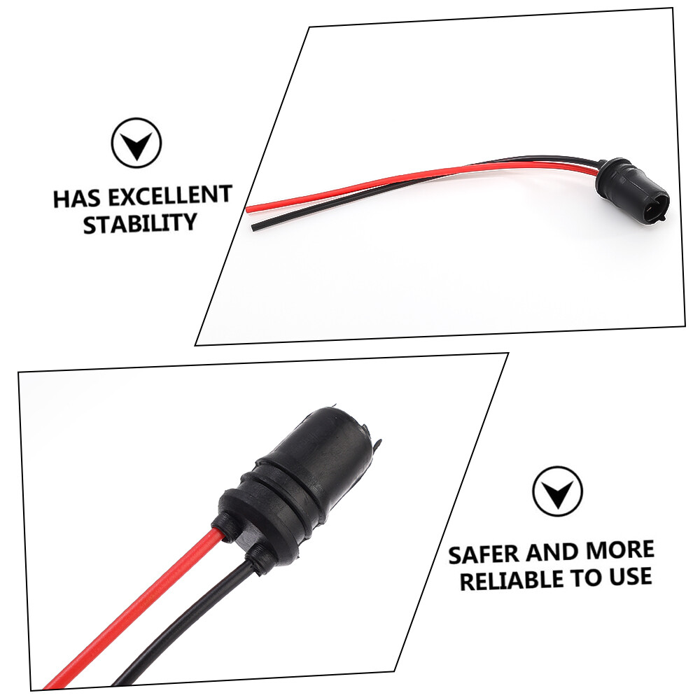 5pcs xe T10 ổ cắm tròn W5W mềm đui đèn Adapter Cáp bóng đèn LED ổ cắm kết nối cơ sở nêm ánh sáng đèn dụng cụ bóng đèn cắm