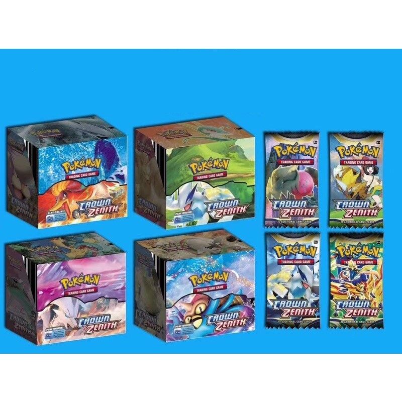 360pcs Box Pokémon Tcg Silver Tempest Pokémon Scarlett Violet Crown 