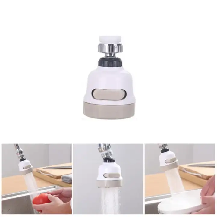 Flyupward 360 Rotatable Water Tap 3 Modes Adjustment Abs Faucet