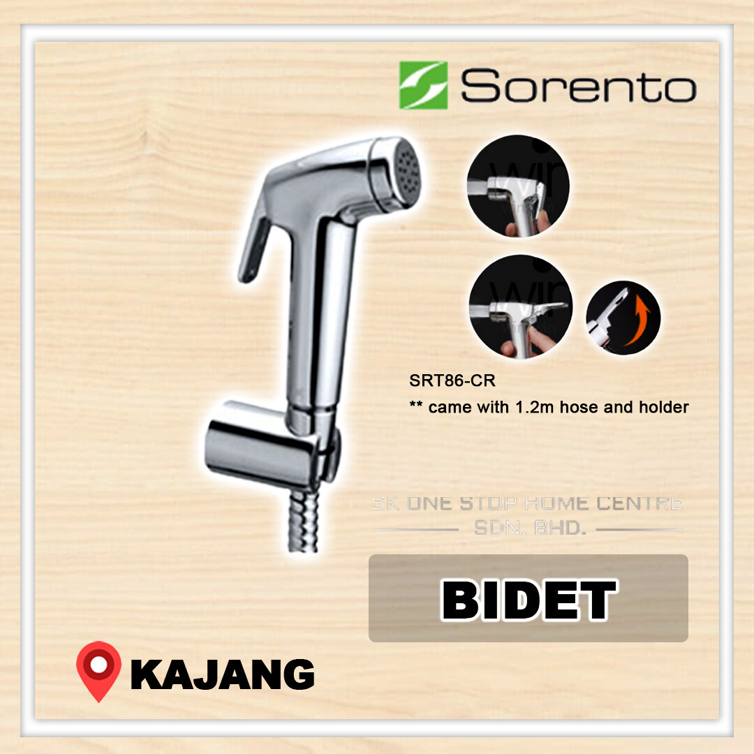 SORENTO Bathroom Hand Bidet Spray Set C/W 1.2M Flexible Hose / Hand