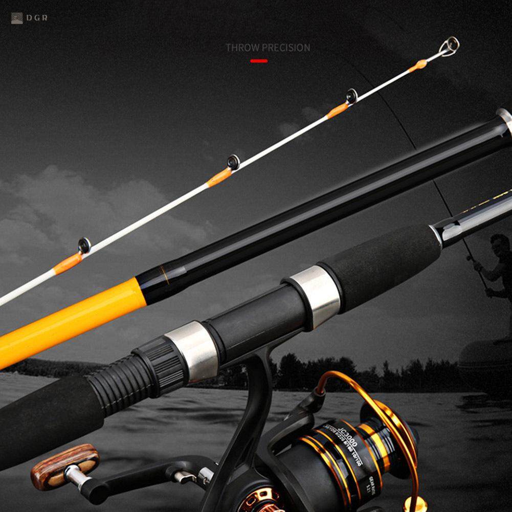 1.8M Fiber Sea Fishing Rod Seawater//Freshwater Spinning Lure Rod Carbon Pole US