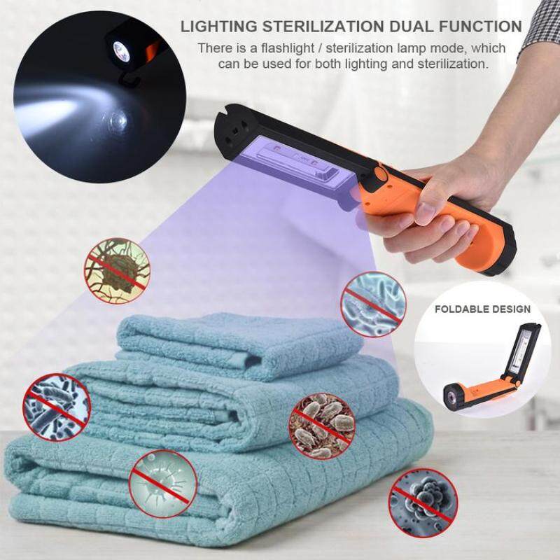 Đèn Khử Trùng Bằng Tia Cực Tím Di Động KL Đèn Pin Uv Gấp Ánh Sáng Đèn Diệt Khuẩn Cho Du Lịch Gia Đình