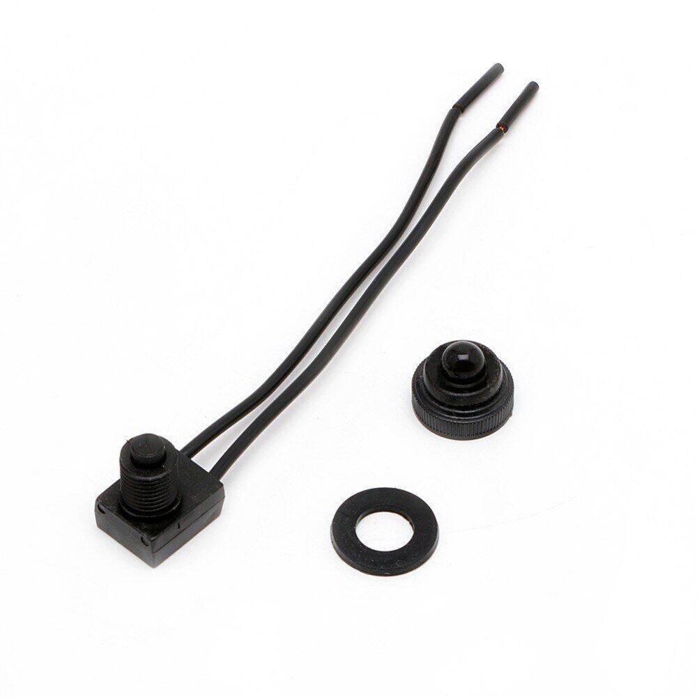 On-Off Switch 12V Waterproof Push-Button On-Off Switch With 4" Leads Motorcycle Car Boat New