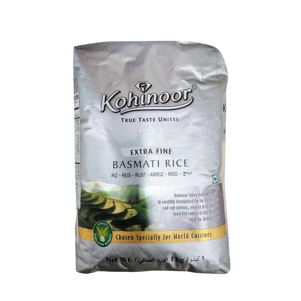 Kohinoor Silver Extra Fine Basmati Rice 1Kg Lazada