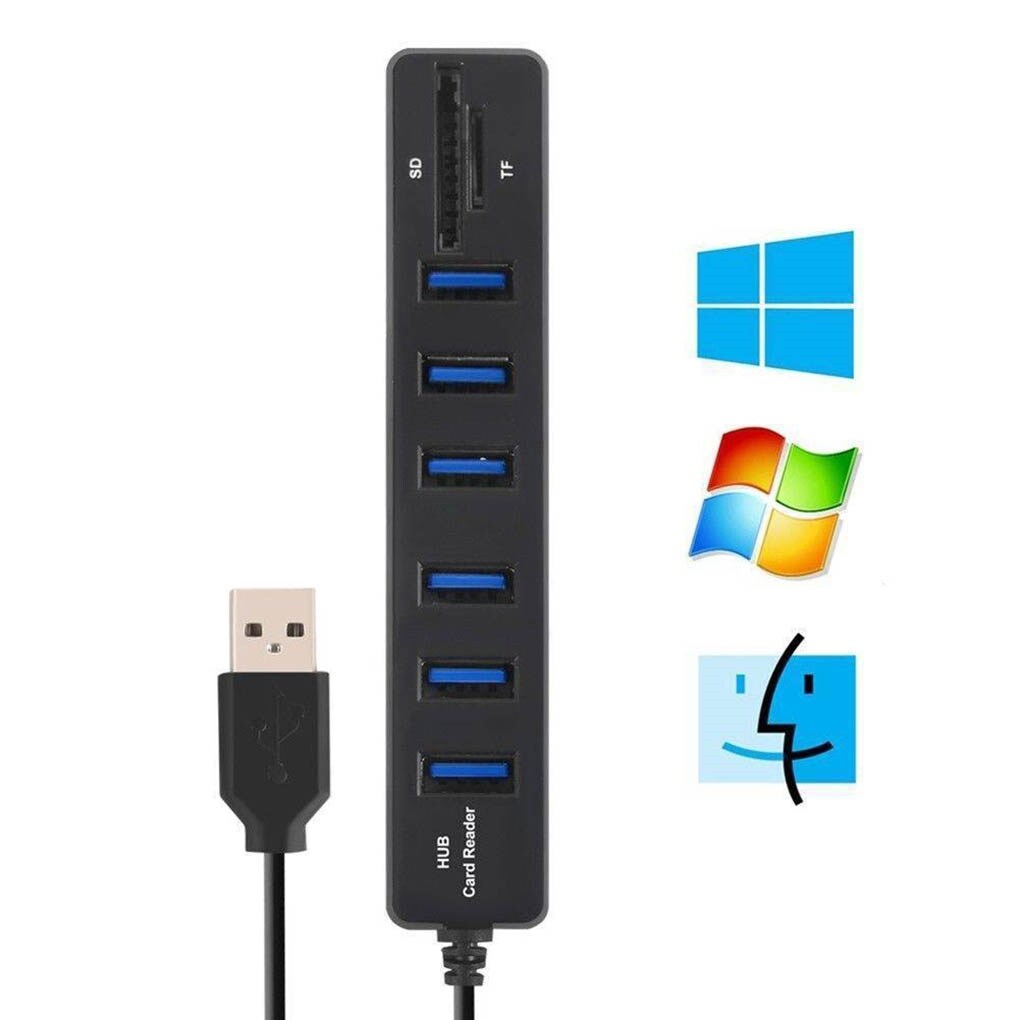 【Hot Sale】 USB Hub 3/6 Port Expander Adapter USB 3.0 Hub Multi USB Splitter 2.0 Hab 3 Hub 3.0 Multiple For PC Computer Accessories