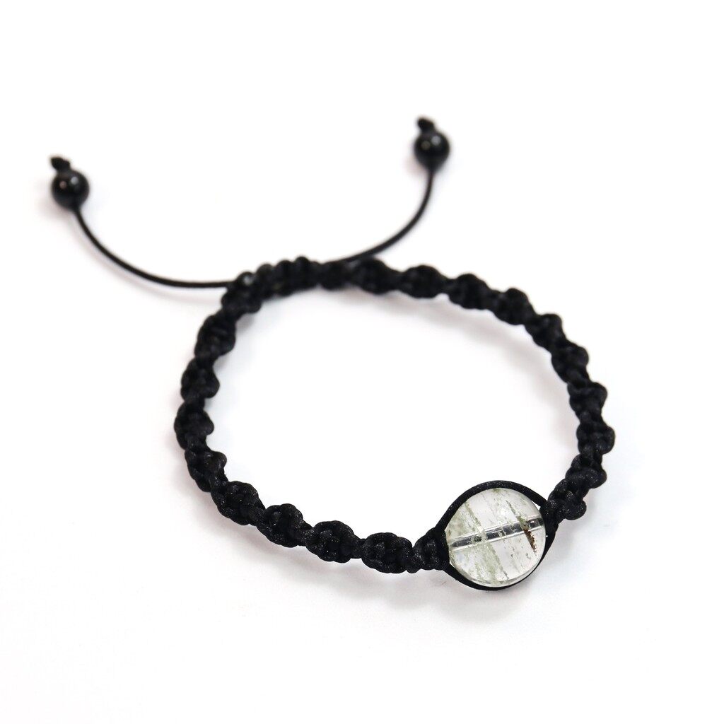 ANCARAT-Vòng tay handmade ngũ hành đá ưu linh xanh phong thủy