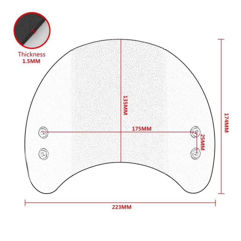 Black Motorcycle CNC Aluminium Front Windscreen Windshield Screen Shield Wind Deflector Portective Cover For HONDA Rebel CMX 300 500 CMX300 CMX500 2017 2018 2019 2020 2021 2022 2023