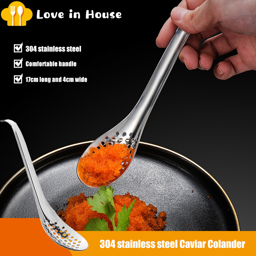 Caviar Colander 304 Stainless Steel, Silver Kitchen Utensils Kitchenware Filter Cookware Stainless Steel