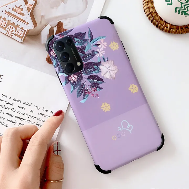 Casing Silikon Samsung Galaxy A52 5g Sarung Hp Baru Warna Ungu Bunga Romantis Anti Syok Silikon Matte Samsung Galaxy A52 Lazada Indonesia