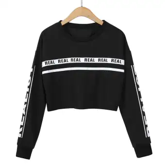 lazada crop top hoodie