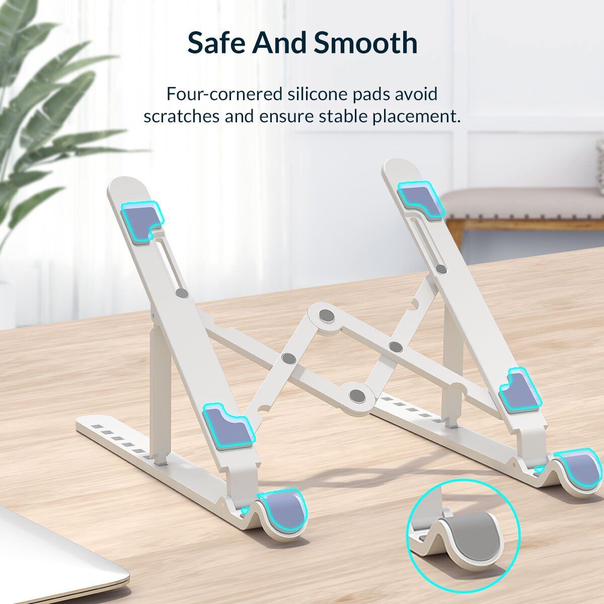 ORICO Giá Đỡ Máy Tính Xách Tay Di Động Giá Đỡ Máy Tính Xách Tay Điều Chỉnh Được Có Thể Gập Lại Giá Đỡ Máy Tính Đứng Để Bàn 7 Góc Cho Máy Tính Bảng MacBook (PFB)