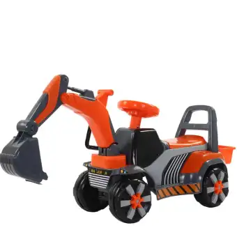 orange excavator toy