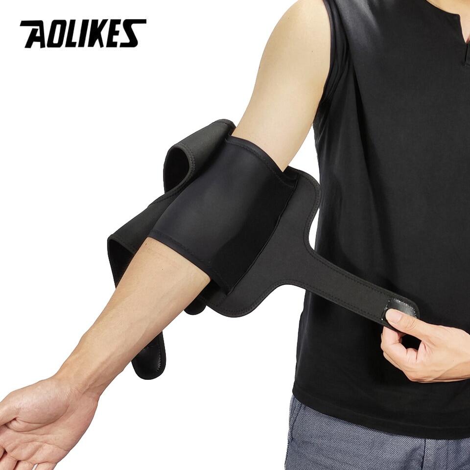 AOLIKES 1PCS Adjustable Elbow Fixed Arm Splint Brace Elbow Joint Brace Support With 2 Steel Plates Elbow Fracture Stabilizer