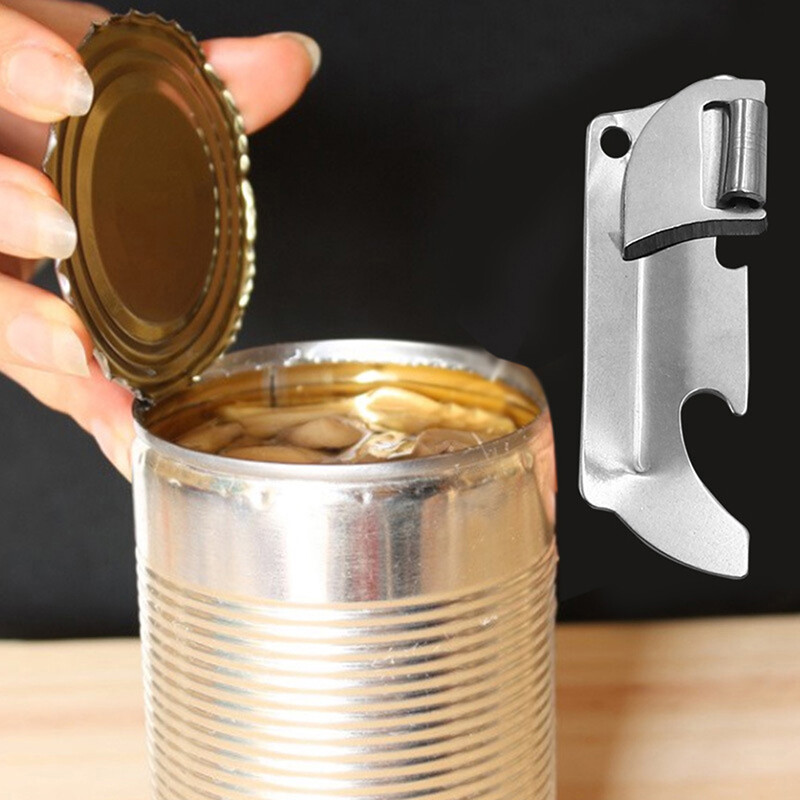 Tinmou Utili-key Stainless Steel Multi-function Can Opener Opener Folding Mini Opener
