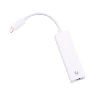 100Mbps Network Cable Adapter For Lightning to RJ45 Ethernet LAN Wired Overseas Travel Compact For iPhone iPad Series thumbnail