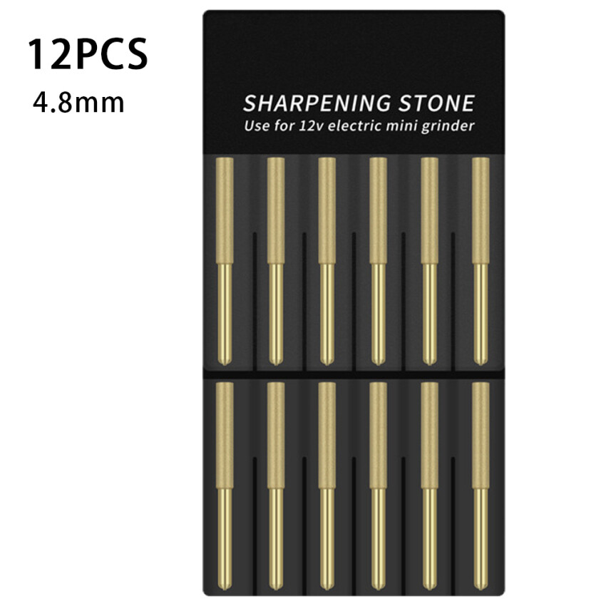 12pcs Chainsaw Chain File Electric Chain Saw Sharpener Chain Machine Sharpener Emery Grinding Head
