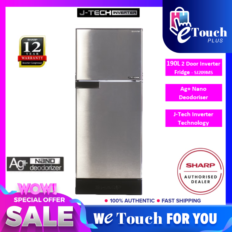 SHARP SJ209MS 190L J-TECH INVERTER TEMPLATE GLASS SHELF FRIDGE/REFRIGERATOR