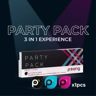 [3pcs] P'sang Party Pack Buttercup Condoms #psang #condom #psangco