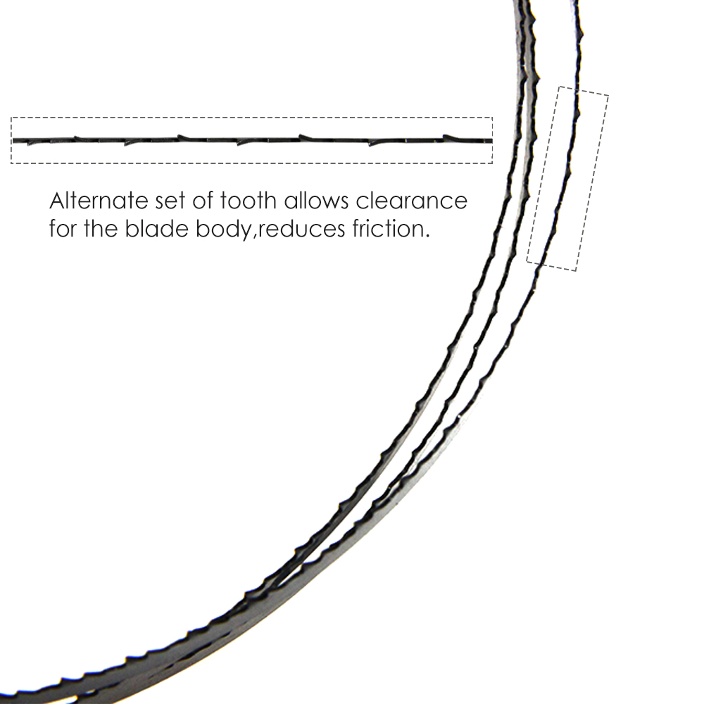 2-Pack 80″ Bandsaw Blades – Choose 6T, 10T, Or 14T For Wood, Metal & Plastic