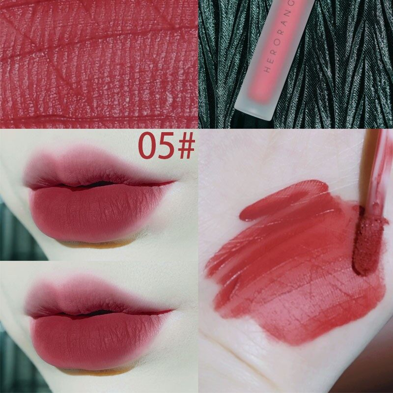 Original HERORANGE Lip Tint Set Liquid Lipstick Long Lasting Waterproof Glossy Creamy Matte