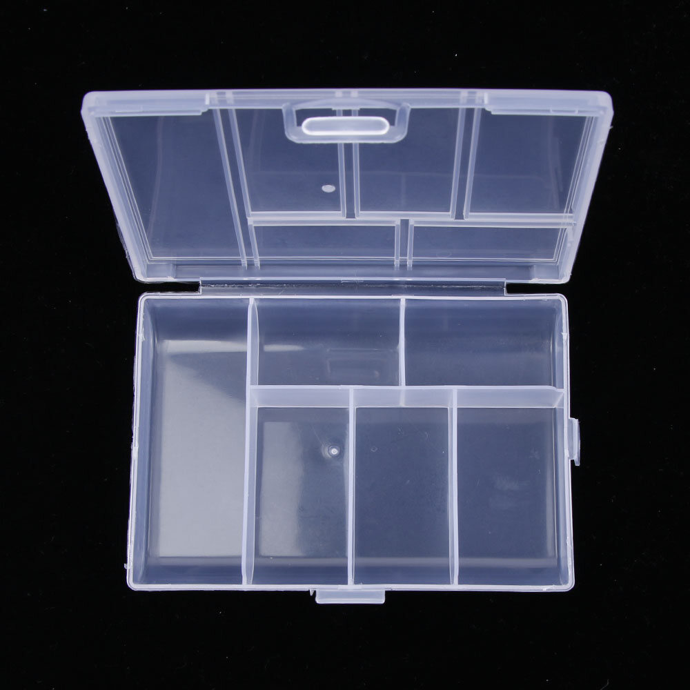 Transparent Mini Coin Pill Jewelry Storage Box Case Cheap Plastic Box Storage Box Case