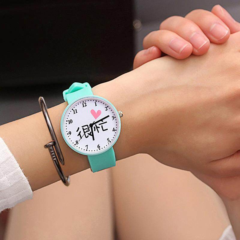 Lo 【Life Waterproof】children Tangan Gadis Tahan Air Mahasiswa Lucu Sekolah Menengah Pertama Gadis Korea Versi Sederhana Gadis Jantung Permen Gel Silikon Warna
