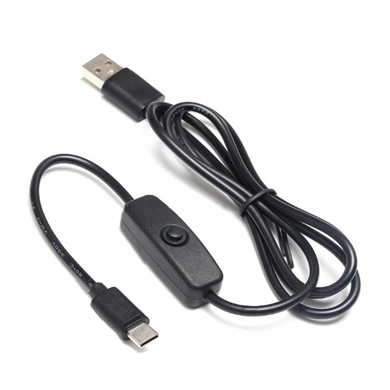 Raspberry pi 4 Power Switch Line Micro / Type-c Interface 5V 3A USB Power Supply Line