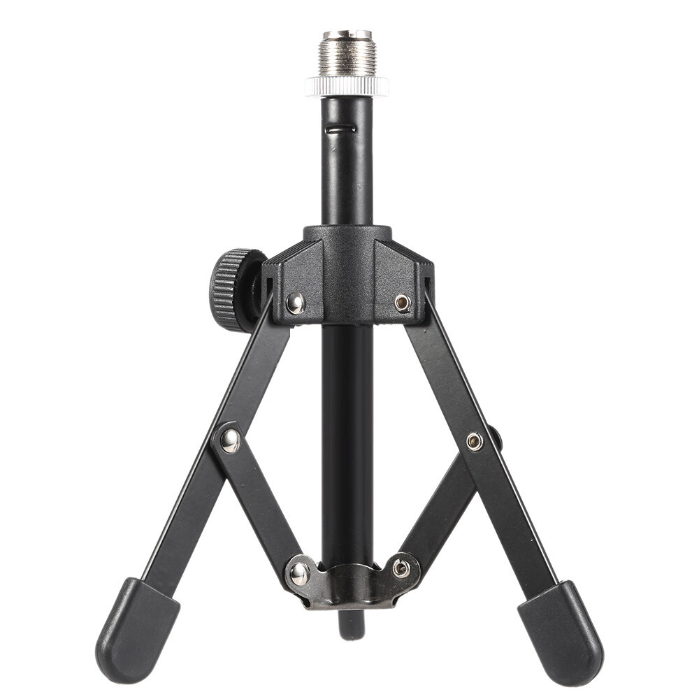 Giá Đỡ Micro Ba Chân Để Bàn Có Thể Điều Chỉnh Gấp Gọn Mini MS-12 Với Giá Đỡ Kẹp Mic MC3 Cho Podcast Bài Giảng Hội Họp