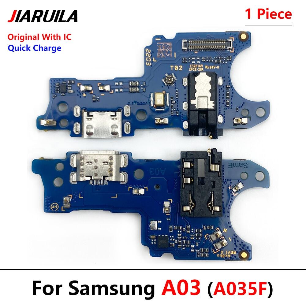 10Pcs/Lot, USB Charging Port Mic Microphone Dock Connector Board Flex Cable For Suitable For Samsung A03S A037 A037F SM-A037F A03 Core