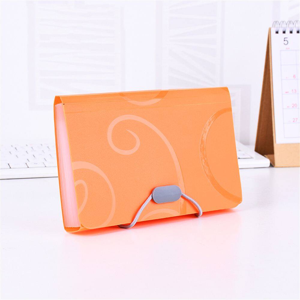 MMLUCK Office Stationery Bill Folder File Bag File Organizer Family Folder File Folder Document Bag Organ Bag A6 Expanding Wallet