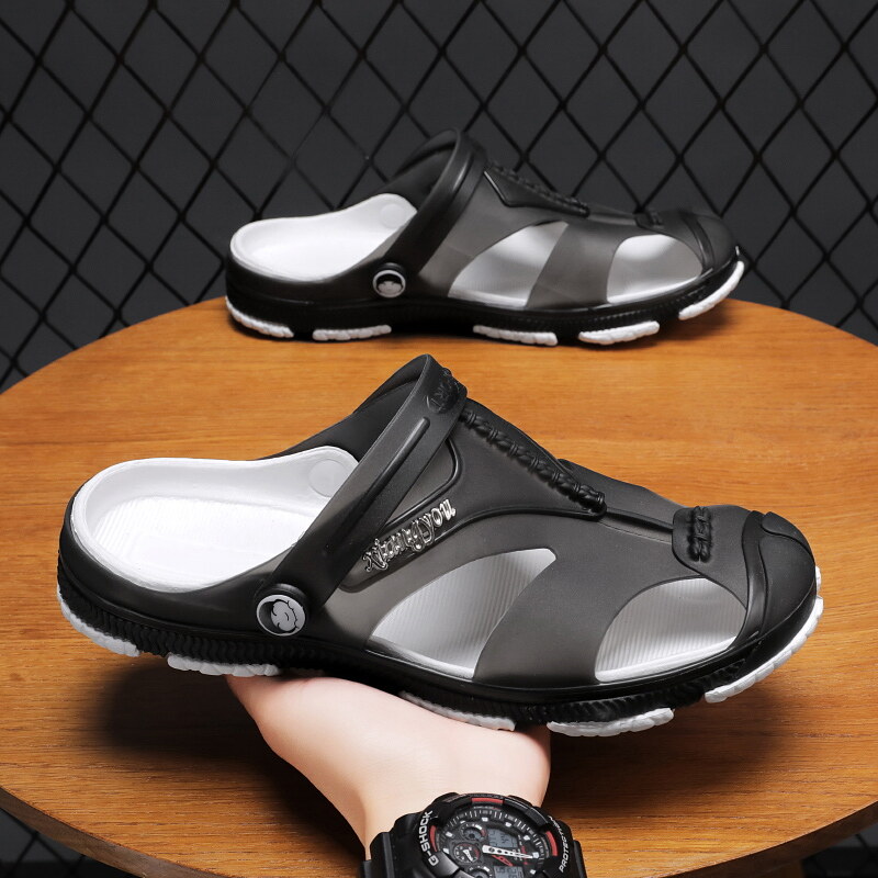 High Quality New Summer Sandals Soft Jelly Men's Beach Shoes 40-45 Beach Shoes Trend Casual Men's Sandals Slippers
