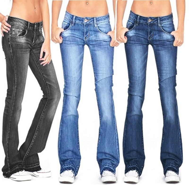 Low Rise Flare Jeans - Best Price in 