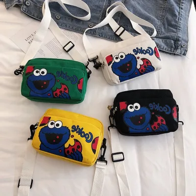 [Ready Stock] Elmo Sesame Street Sling Bag Fashion Cartoon Cute Small Bag Casual Mobile Phone Bag (BGJAYA)