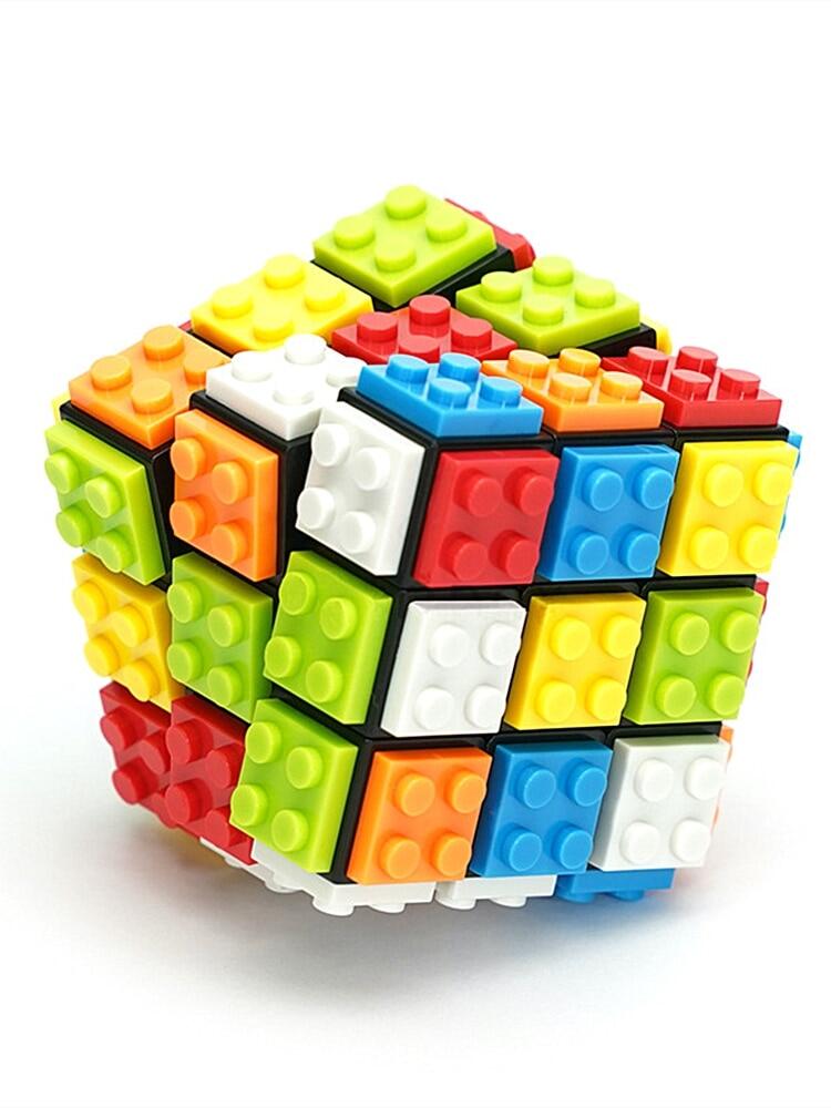 DIY Building Blocks Cube 3X3x3 Puzzle Cube Cubo Magico Professional Magic Cube 3X3 Blocks Cube Educational Toy For Children Gift