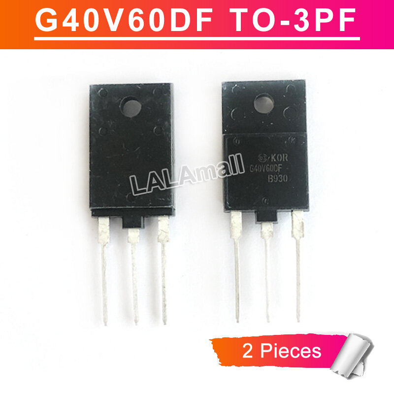 2pcs g40v60df to-3pf g40v60 stgfw40v60df g40v600f to3pf 600v/40a igbt transistor new original