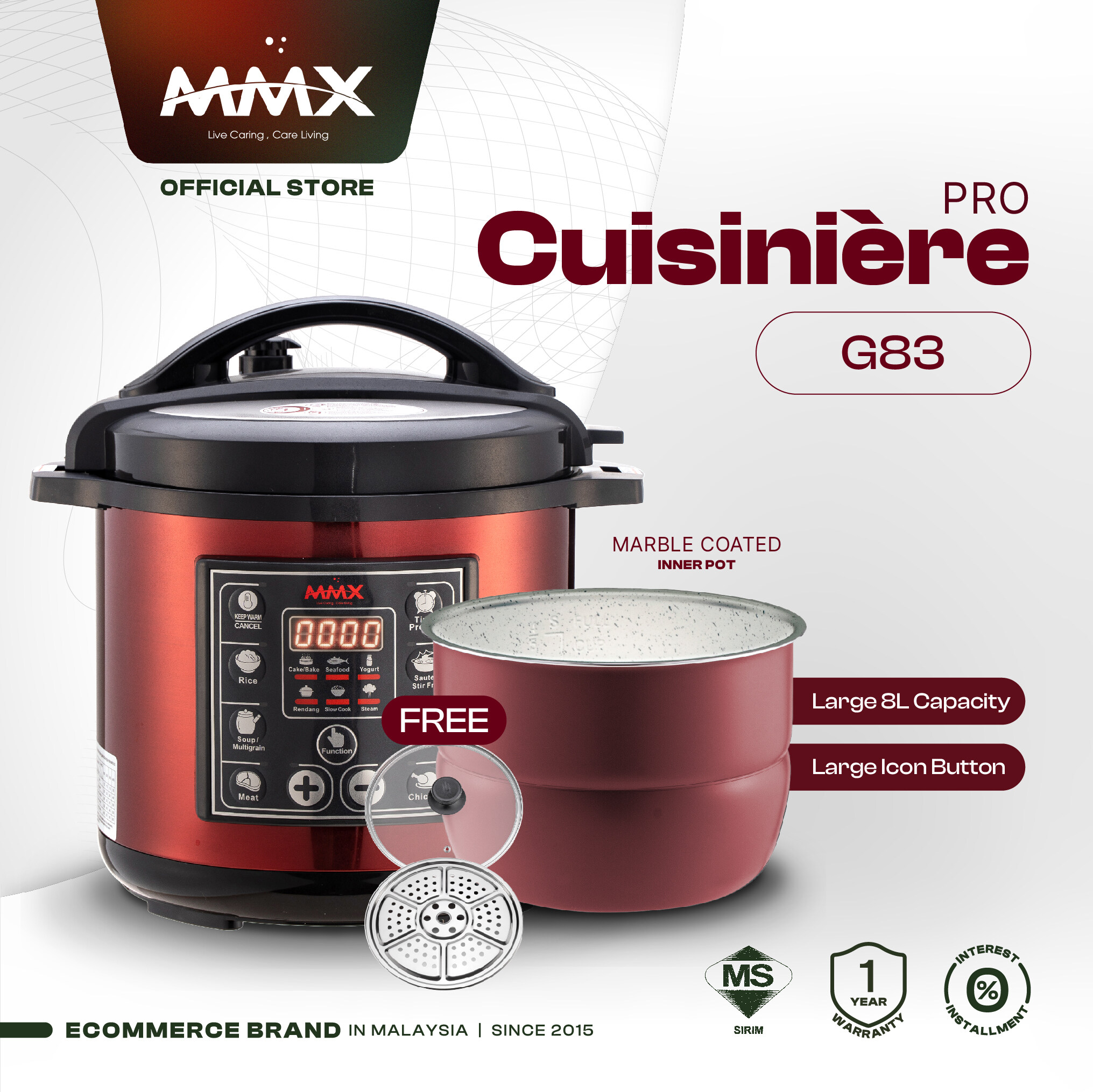 MMX Ewant G83 Cuisini re Pro Multi Functional Multi Layer Marble