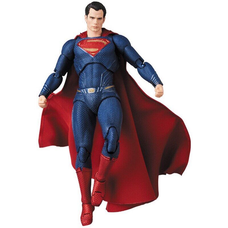 16cm dc superman mafex 057 justice league super man action figure collection model bjd gift toys