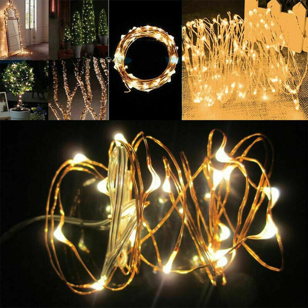 【HOMESTYLISH】 LED Light String Light String Party Decor Waterproof 5V USB Copper String