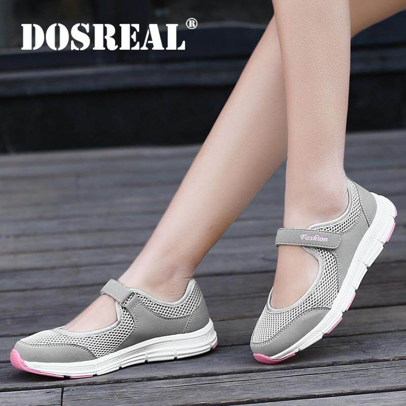DOSREAL New spring Women Shoes Lightweight Air Mesh Ladies Shoes Comfortable Outdoor Mother Casual Shoes Woman Sneakers Big Size 35-42