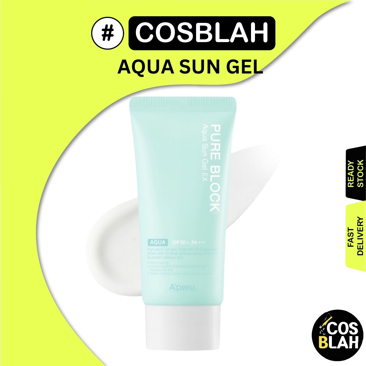 Pure block aqua sun gel spf50+ pa+++ 50ml