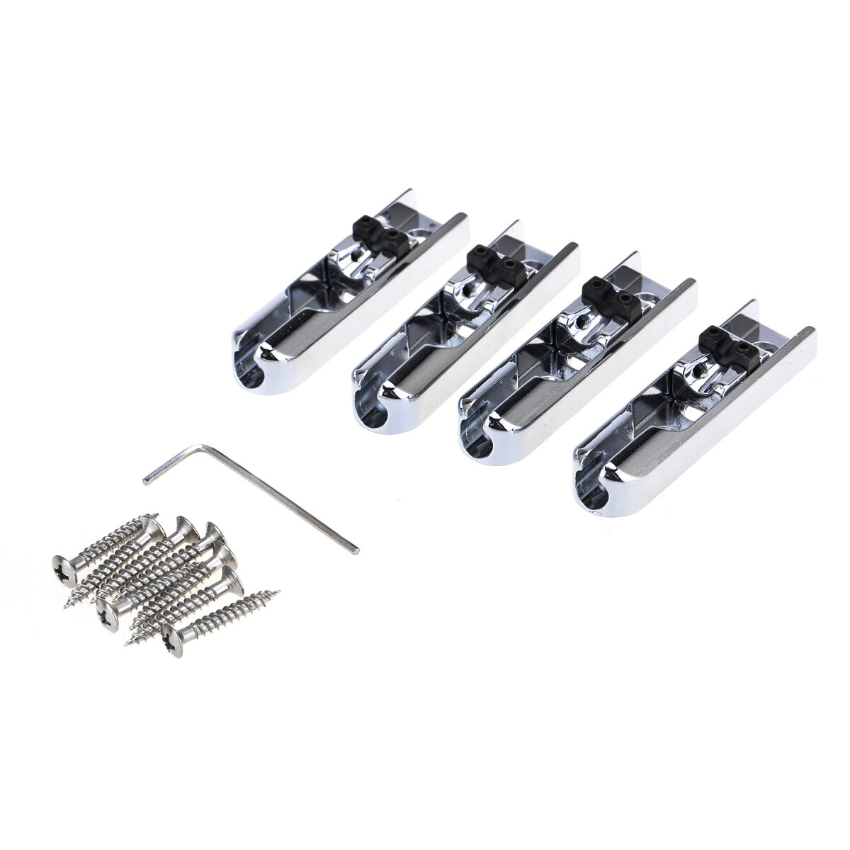 Musiclily Pro Single Individual String LockDown Bass Bridge for 4