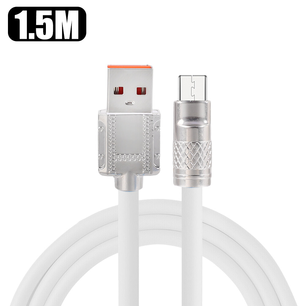 120W 6A sạc siêu nhanh Loại C Cáp dữ liệu sạc nhanh USB cáp cho Huawei Samsung Xiaomi Redmi dòng dữ liệu