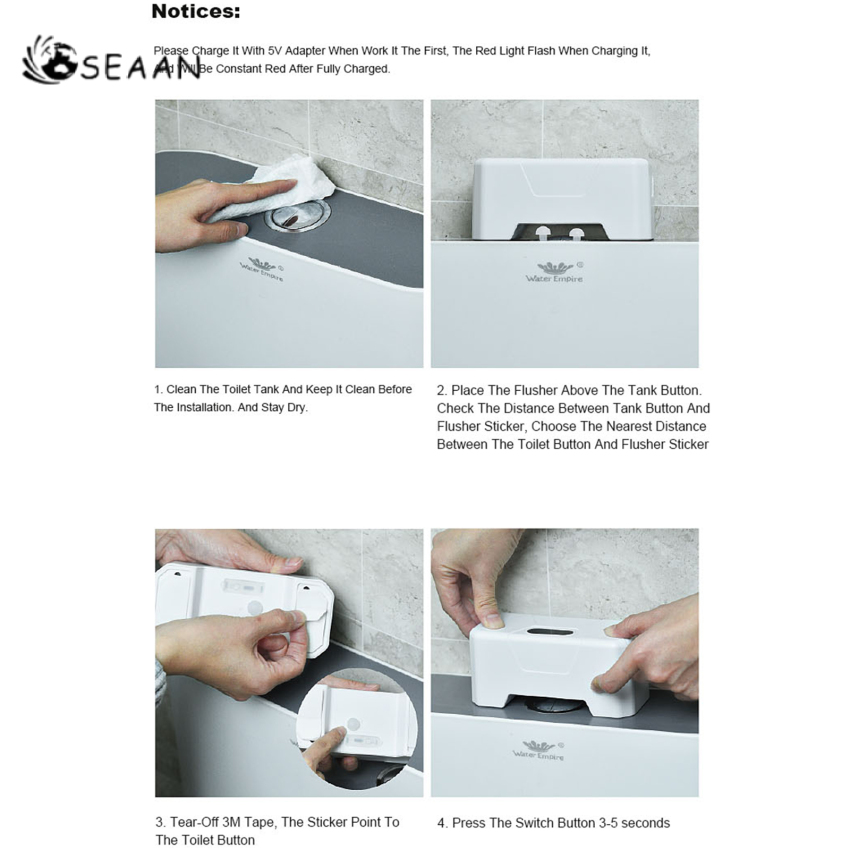 Non-Contact Smart Toilets Flush Sensor Button Infrared Induction Toilets Sensor Flushers Waterproof For Toilet Flush Switch